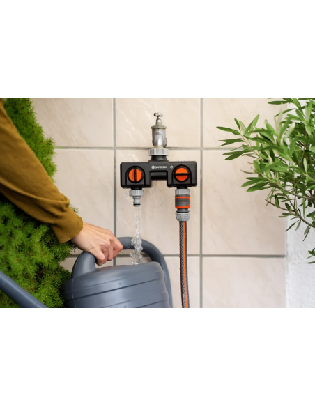 Gardena Distributore a 2 Vie per Rubinetto
