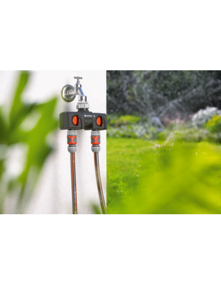 Gardena Distributore a 2 Vie per Rubinetto
