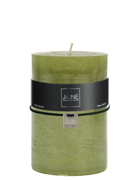 Candela cilindrica verde erba XL J-Line | Febo Garden