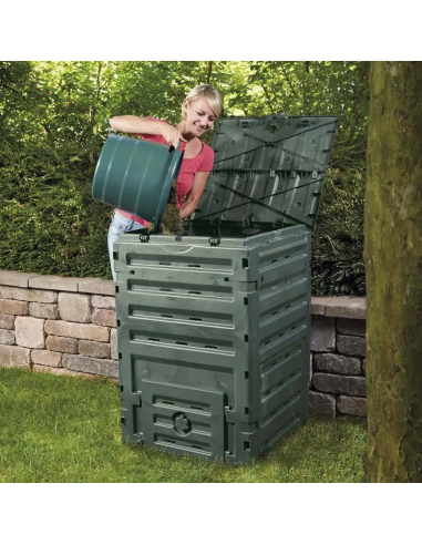 Compostiera Verdemax 300 L Verde da Giardino