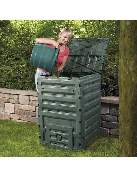 Compostiera Verdemax 300 L Verde da Giardino