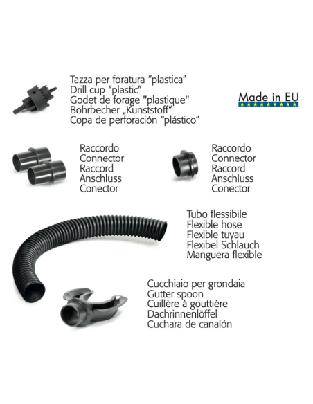 Kit raccordo grondaia Verdemax | Febo Garden
