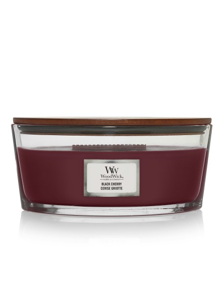 WoodWick Black Cherry Candela Ellipse 453 g