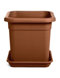 Vaso Decor Quadro 38 cm terracotta