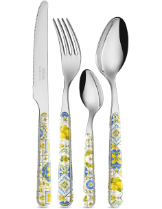 Set Posate 24 Pezzi Limoni Maiolica NEVA | Febo Garden