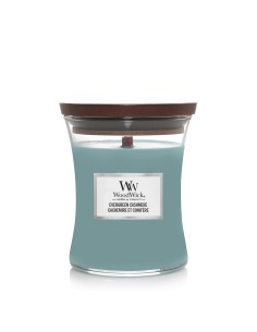 WoodWick Evergreen Cashmere Candela Media | Febo Garden