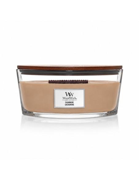 WoodWick Cashmere Candela Profumata Ellipse