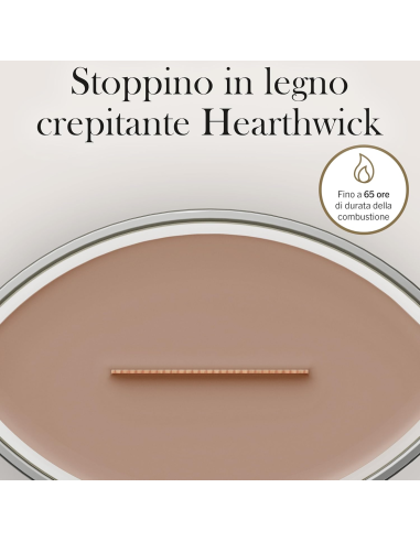 WoodWick Cashmere Candela Profumata Ellipse