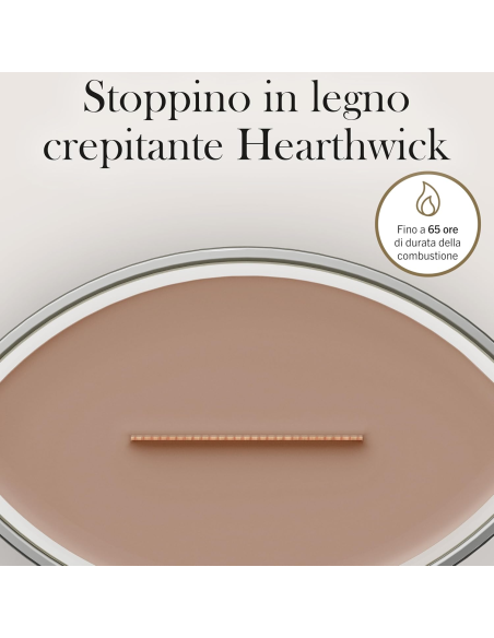 WoodWick Cashmere Candela Profumata Ellipse