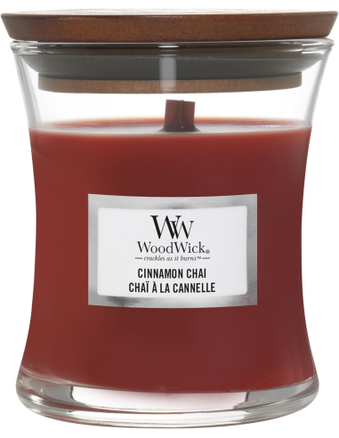 WOOD WICK Candela Piccola CINNAMON CHAI