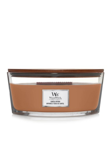 WoodWick Santal Myrrh Candela Ellipse 453,6 g
