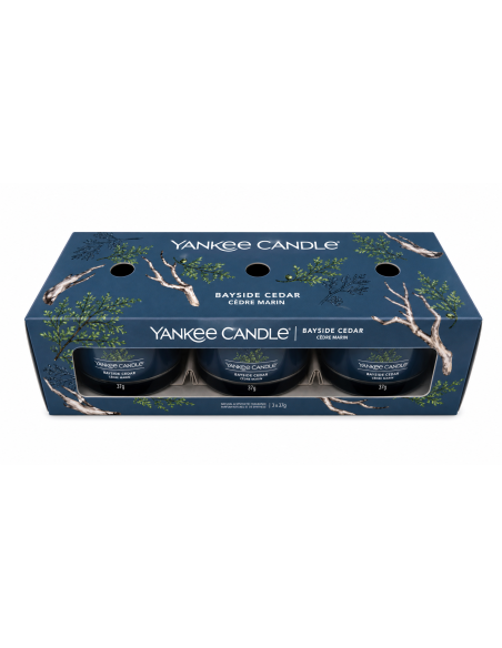 Yankee Candle Bayside Cedar Set 3 Votive in Vetro