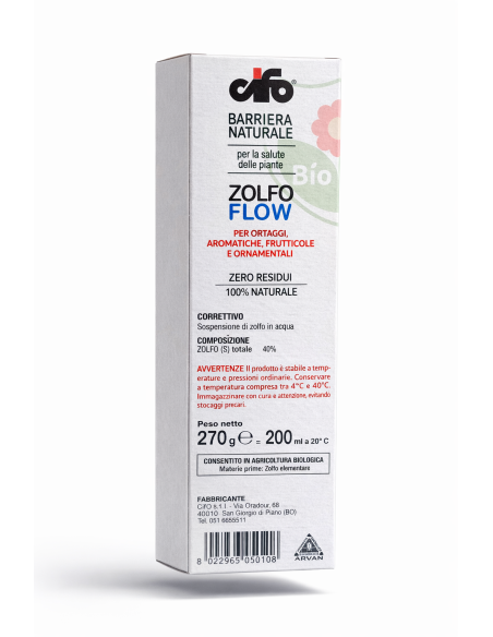 Cifo Zolfo Flow Bio 200 ml Barriera Naturale per Piante