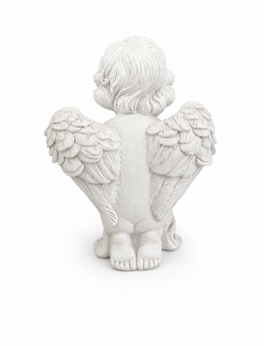 Statuetta Angelo con Cuore colore bianco cm 12X15.5X16 J-Line