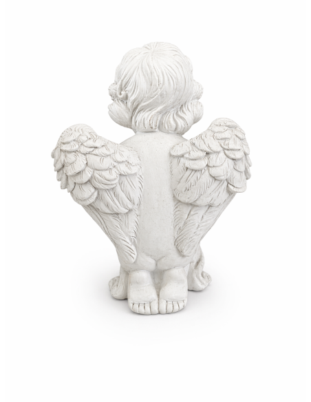 Statuetta Angelo con Cuore colore bianco cm 12X15.5X16 J-Line