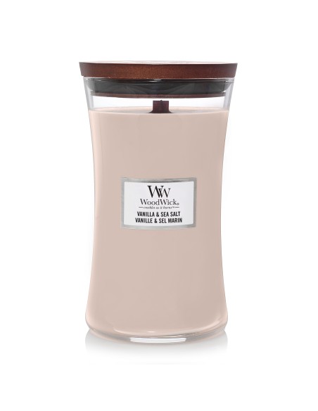 WoodWick Vanilla & Sea Salt Candela Grande 609 g