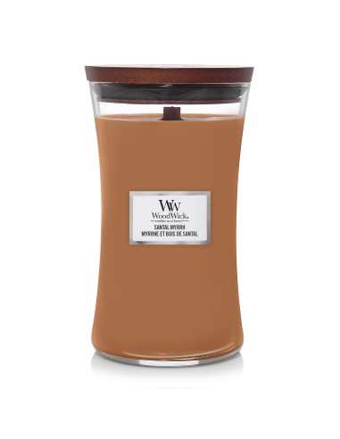 WoodWick Santal Myrrh Candela Grande 609 g