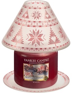 Candela Yankee Candle Christmas Eve 411g con Paralume Natalizio 2