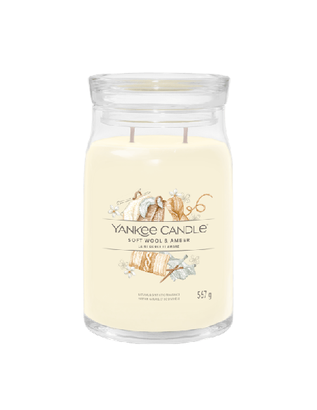 Yankee Candle Soft Wool & Amber Candela Grande Tumbler 567 g