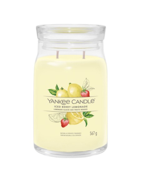 Yankee Candle Iced Berry Lemonade Candela Grande Signature 567 g