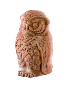 Gufo Bombolone Galestro in Terracotta AnticoMestiere 17 cm