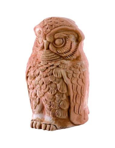 Gufo Bombolone Galestro in Terracotta AnticoMestiere 17 cm