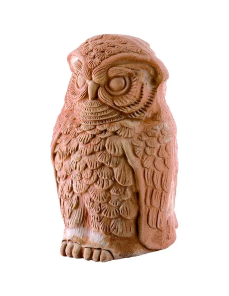 Gufo Bombolone Galestro in Terracotta AnticoMestiere 17 cm