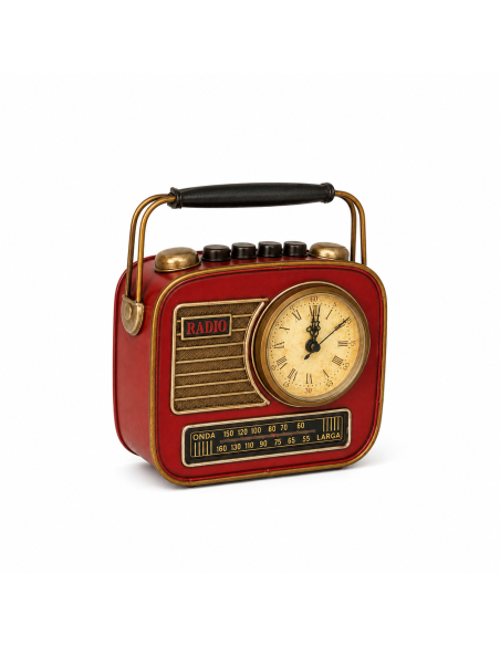 Radio Decorativa Schedule con Orologio Salvadanaio Bizzotto