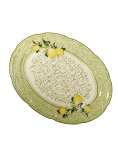 Vassoio Limoni Brandani in New Bone China 39,5x30 cm