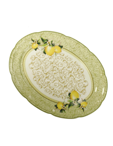 Vassoio Limoni Brandani in New Bone China 39,5x30 cm
