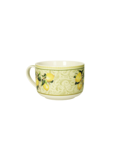 Tazza Colazione Limoni Brandani Verde 450 ml