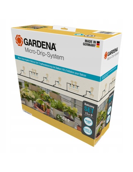 GARDENA Start Set Balcone Micro-Drip 15 Piante