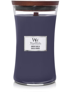 Candela WoodWick Hinoki Dahlia Giara Grande Stoppino Legno